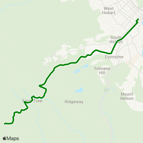 Metro Tasmania  map