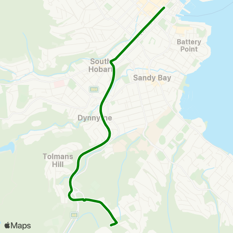 Metro Tasmania  map