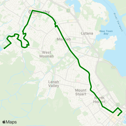 Metro Tasmania  map