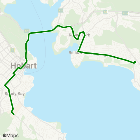 Metro Tasmania  map