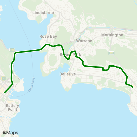 Metro Tasmania  map