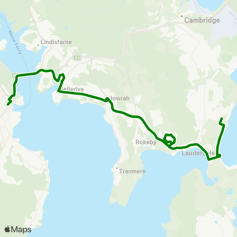 Metro Tasmania  map