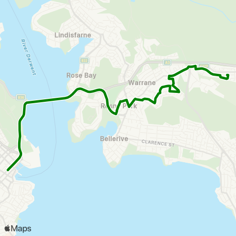 Metro Tasmania  map