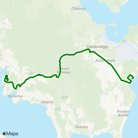 Metro Tasmania  map