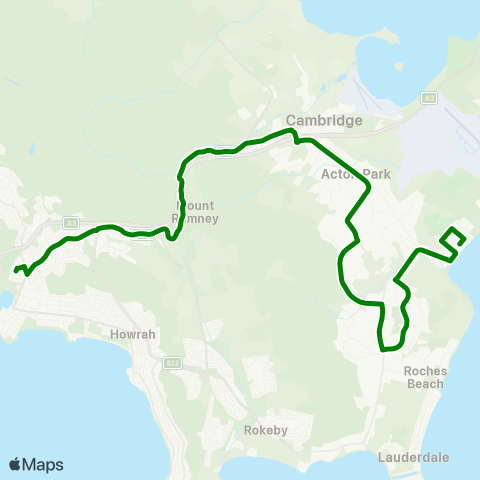 Metro Tasmania  map