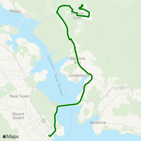 Metro Tasmania  map