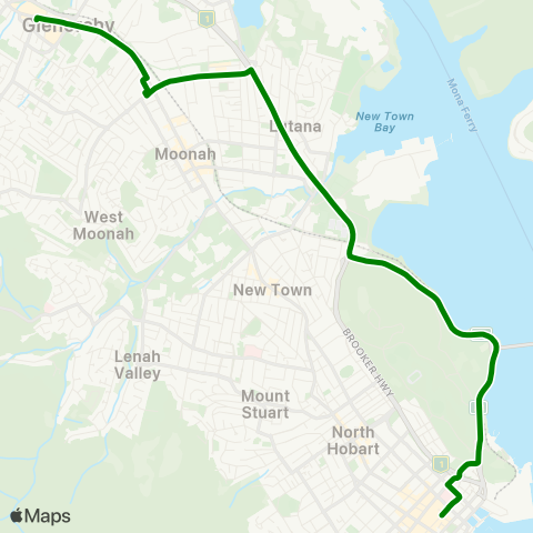 Metro Tasmania  map