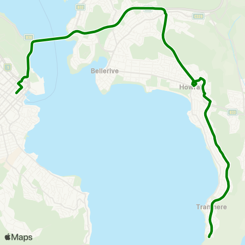 Metro Tasmania  map