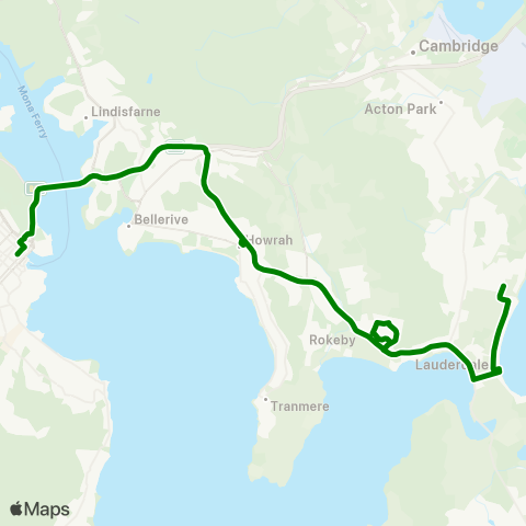 Metro Tasmania  map