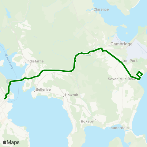 Metro Tasmania  map