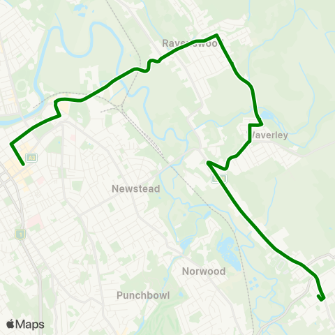 Metro Tasmania  map