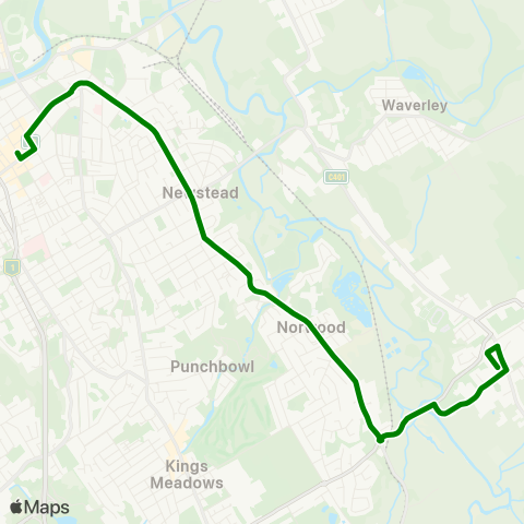 Metro Tasmania  map