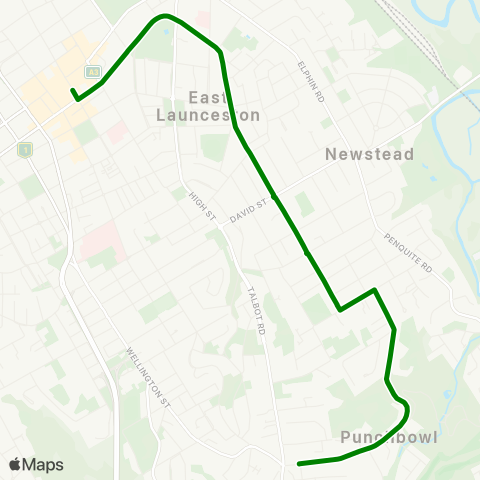 Metro Tasmania  map