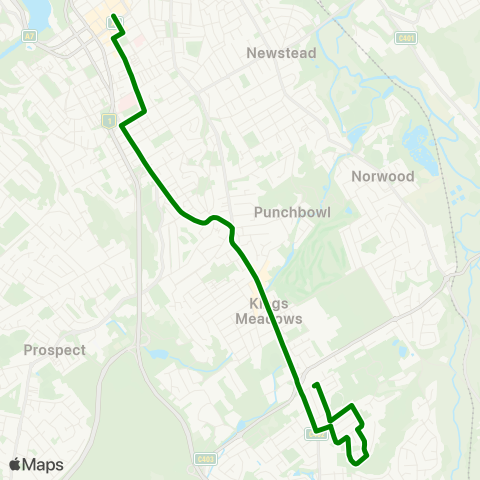 Metro Tasmania  map