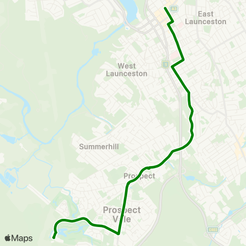 Metro Tasmania  map