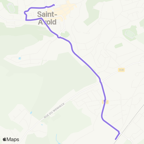 Transavold Gare rout. - Carrière-Wenheck - Gare SNCF map