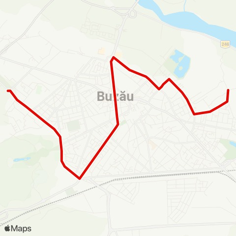 Trans Bus Buzău Micro 14 - Catedrala - Confex map