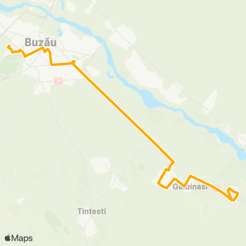 Trans Bus Buzău LPS Micro 14 - Gara CFR - Bentu map