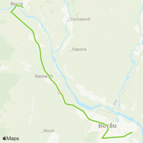 Trans Bus Buzău Horticolei - Vernești - Cândești - Berca map