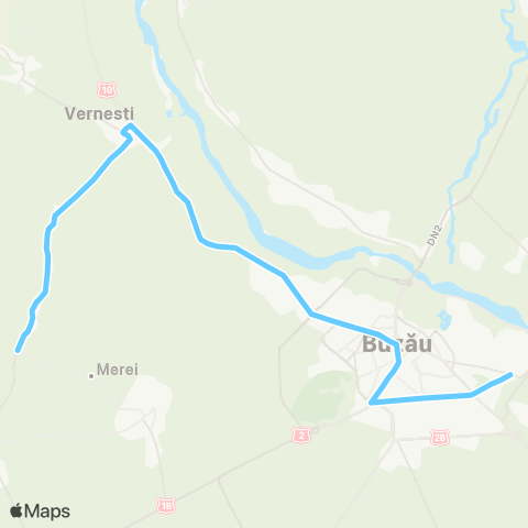 Trans Bus Buzău Horticolei - Vernești - Zorești - Ciobănoaia map