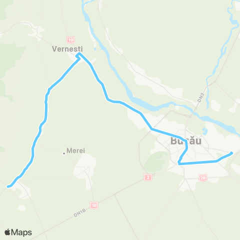 Trans Bus Buzău Horticolei - Vernesti - Ciobanoaia - Intersecție Ogrăzile Merei map