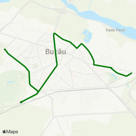 Trans Bus Buzău Horticolei - CIT - Micro14 map