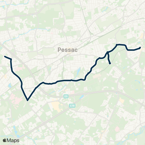 TBM Navette Tram map