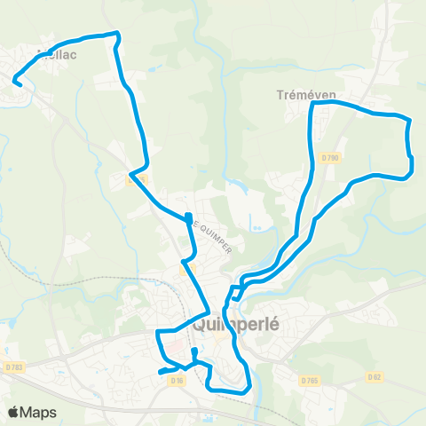 TBK Mellac - Zabrenn - Anciennes Fonderies - Tréméven map