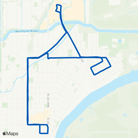 Thunder Bay Transit East End map