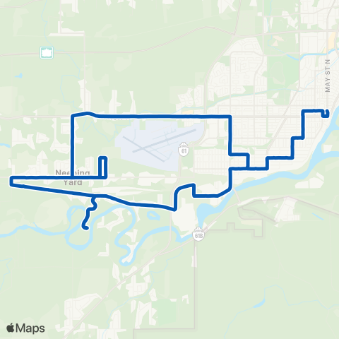 Thunder Bay Transit Neebing map