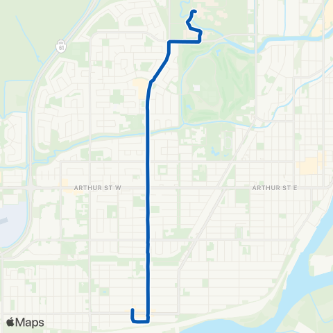 Thunder Bay Transit Edward map