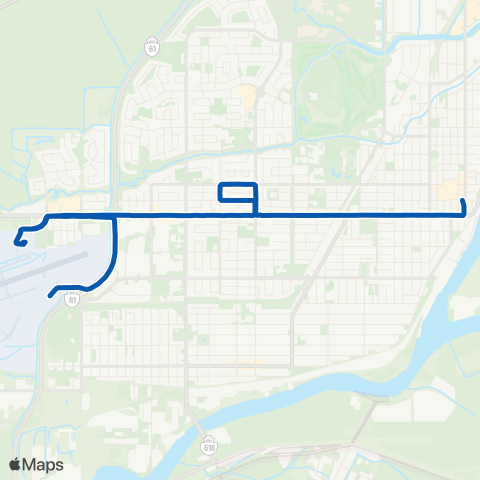 Thunder Bay Transit Arthur map