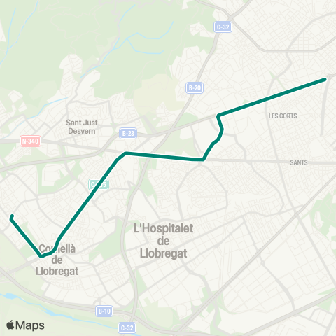 Trambaix & Trambesòs Francesc Macià - Bon Viatge map