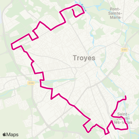 TCAT Chapelle St Luc-St Julien map