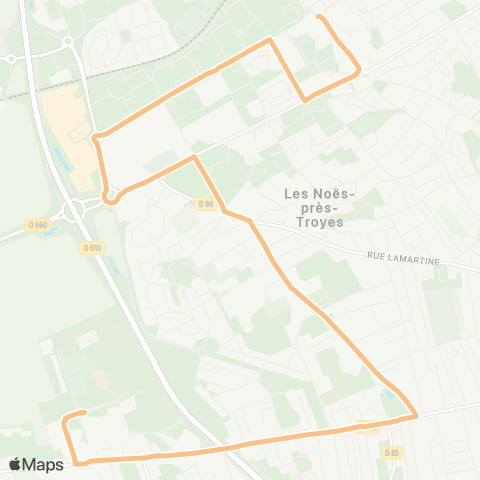 TCAT - Lignes scolaires Campus Herriot-Chapelle St Luc map