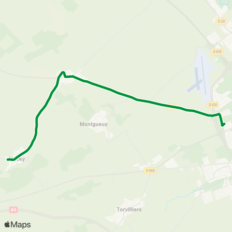 TCAT Chapelle St Luc vers Grange l Ev. - Mesnil - Macey map