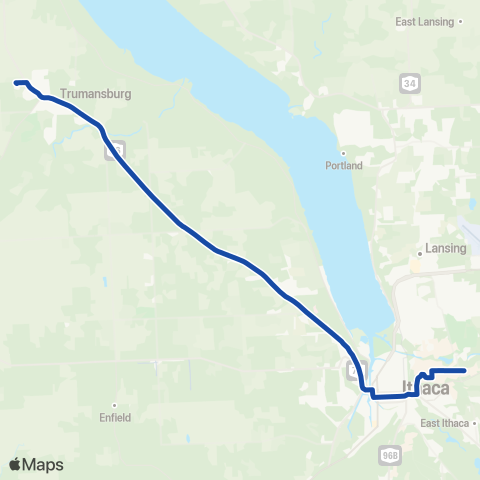 TCAT Trumansburg - Commons map