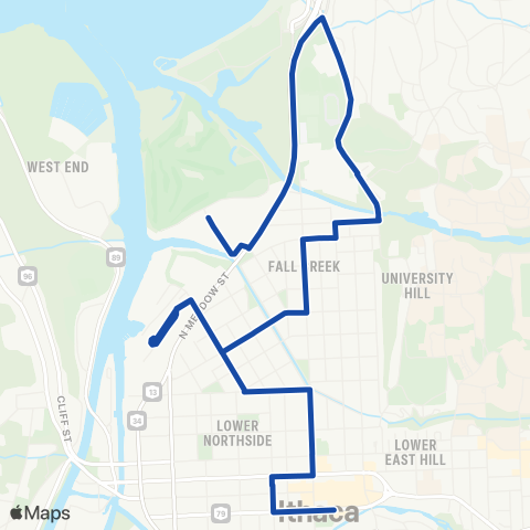 TCAT IHS - Northside - Commons map