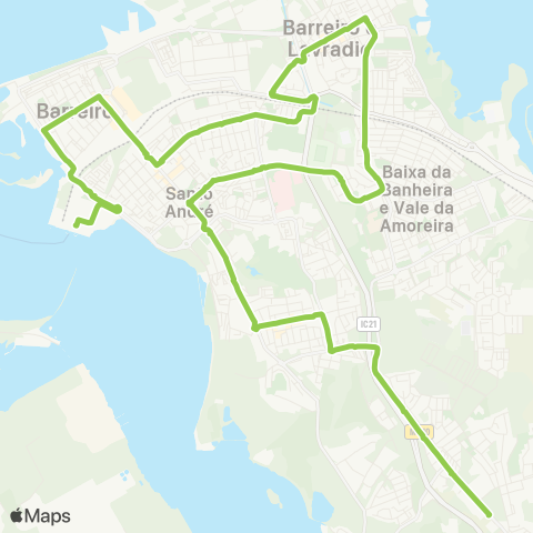 TCB Terminal - Cidade Sol Cruzamento map