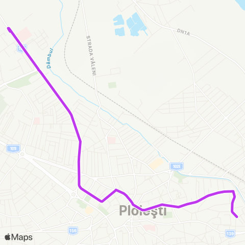 TCE Ploiești Sp. Judetean - Mihai Bravu II map