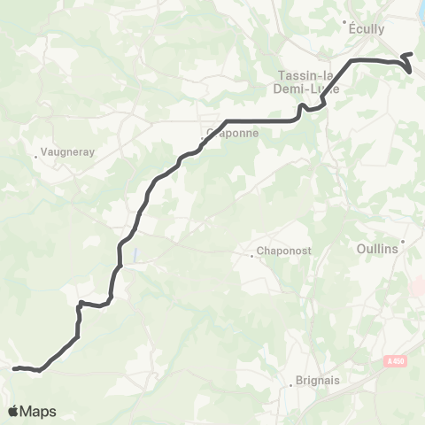 TCL Gorge de Loup - Le Pont map