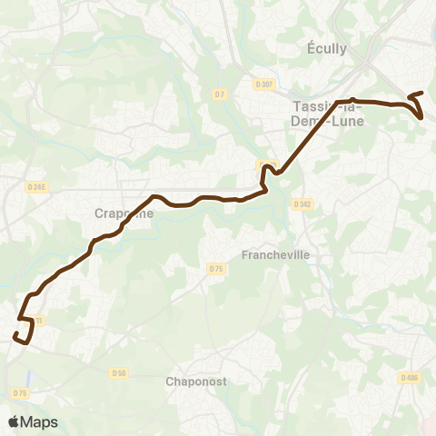 TCL Gorge de Loup - Brindas Centre map