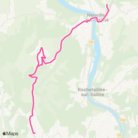 TCL Chantemerle - Neuville l'écho map