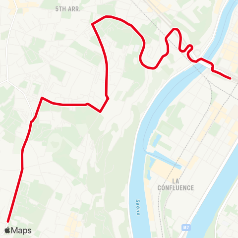 TCL Perrache - Ste Foy Châtelain map