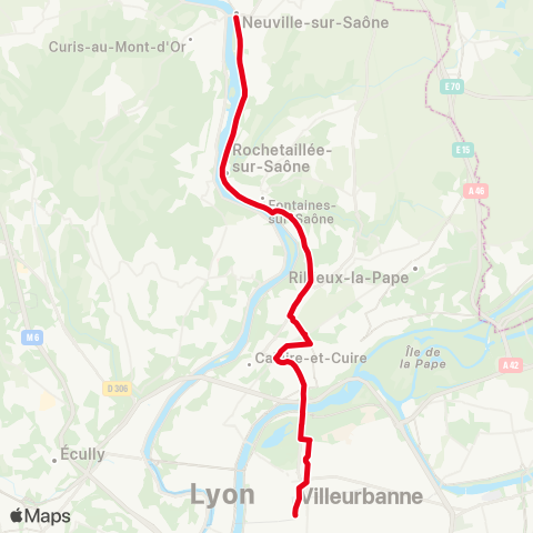 TCL Gare Part-Dieu V.Merle - Neuville map