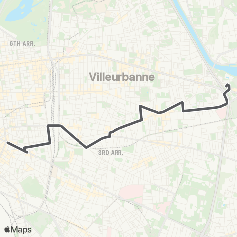 TCL Saxe - Gambetta - Laurent Bonnevay map