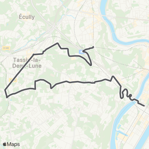 TCL Perrache - Gorge de Loup map