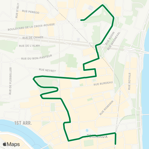 TCL Hôtel de Ville L. Pradel - Croix-Rousse map