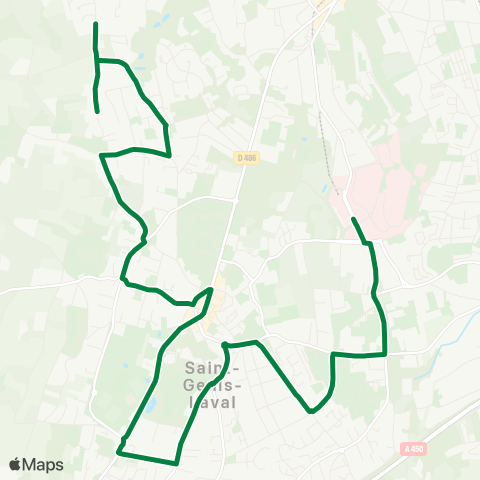 TCL St-Genis-Laval Hôp. Sud - Moly map