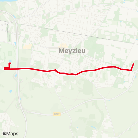 TCL Meyzieu les Panettes - Décines OL Vallée map